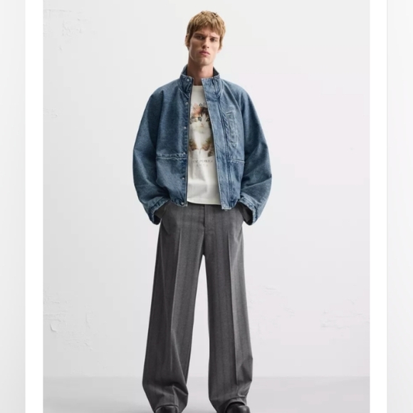 Zara Relax Fit Denim Jacket - Picture 1 of 10